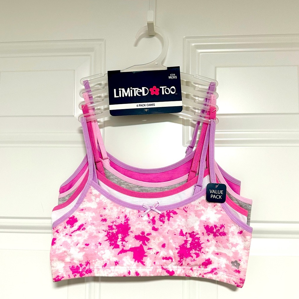 Limited Too - 4 Pack Girls Cami Bralette